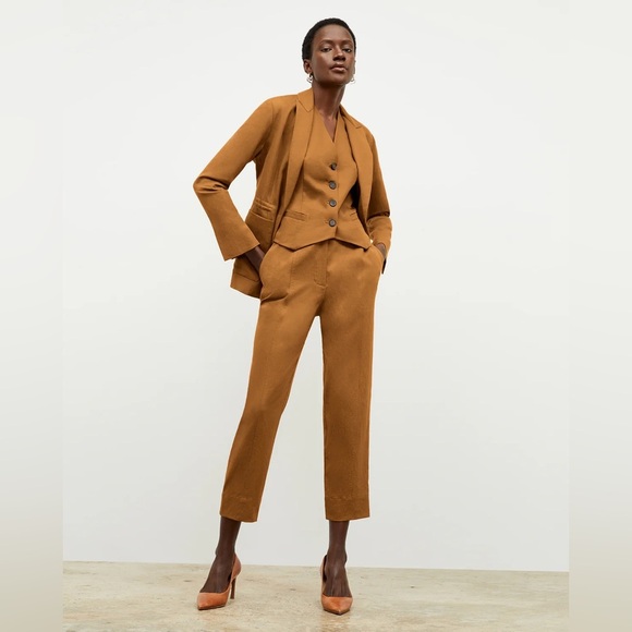 MM Lafleur The Shane 2.0 Drawstring Pant Everyday Twill In Acorn NWT Size 4 - Picture 5 of 15